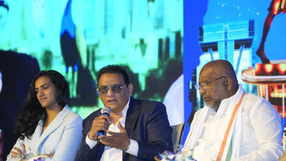 Minister Azharuddin at Telangana Rising Summit