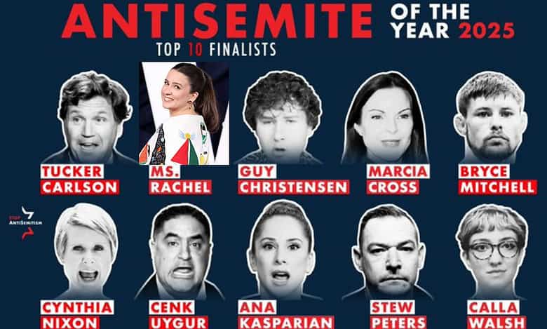 Ms Rachel nominated for Antisemite of the year