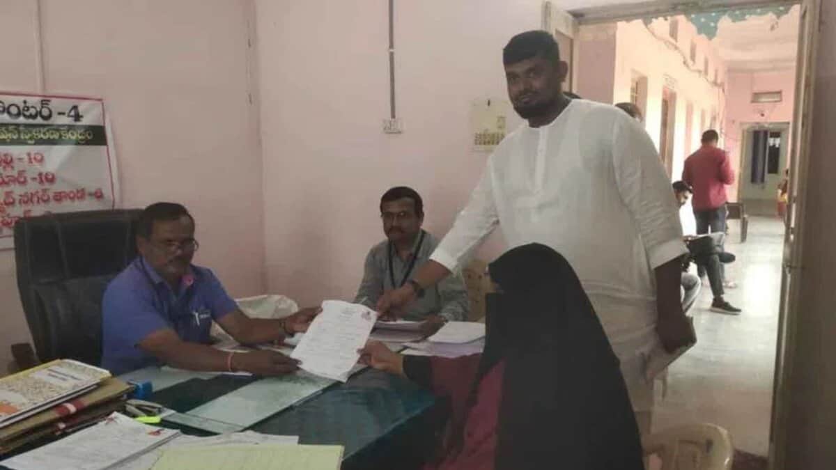 Telangana panchayat polls: AIMIM's Najma Sultana files nomination in Baswapur