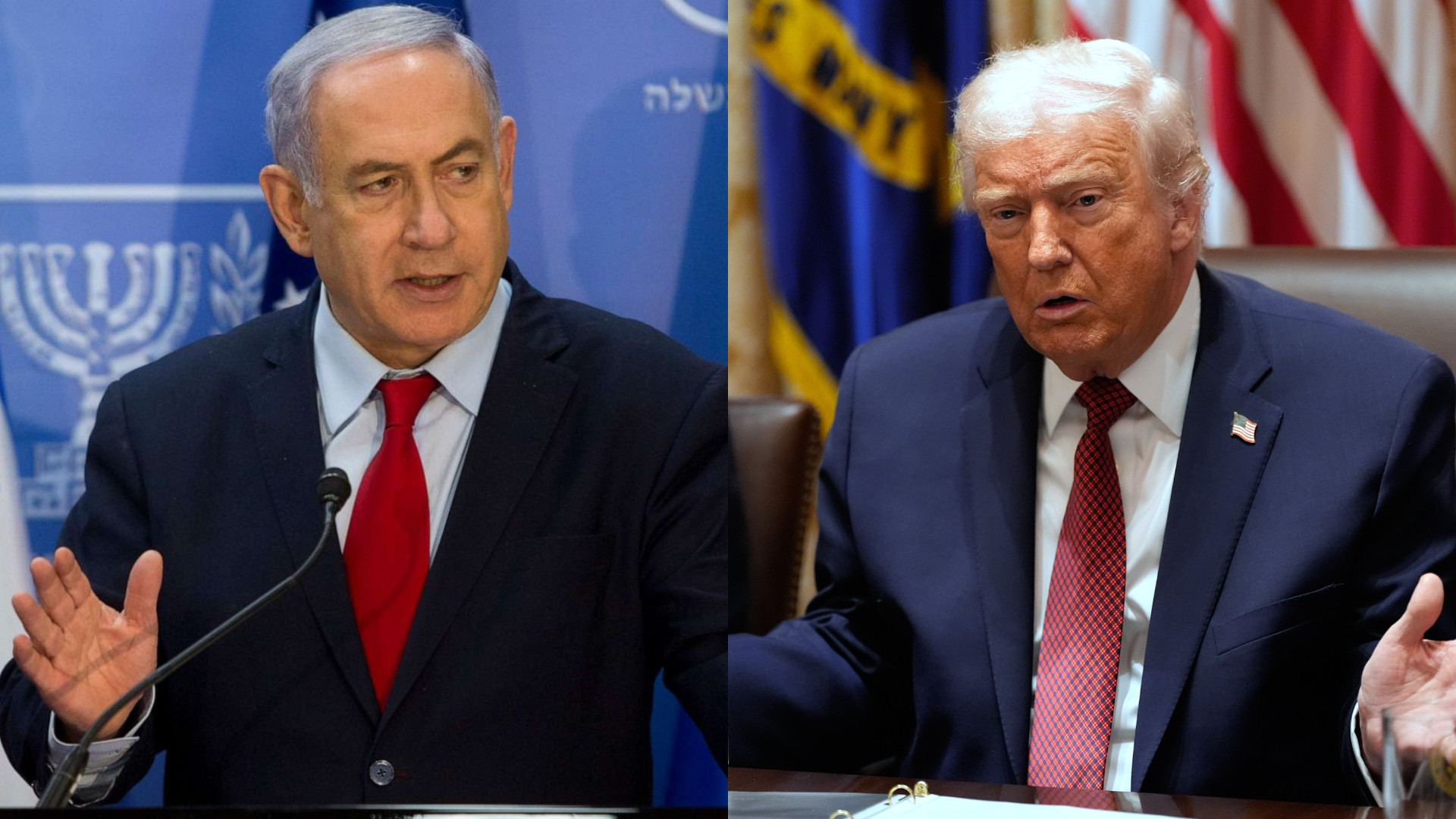 Israeli Prime Minister Benjamin Netanyahu and US President Donald Trump