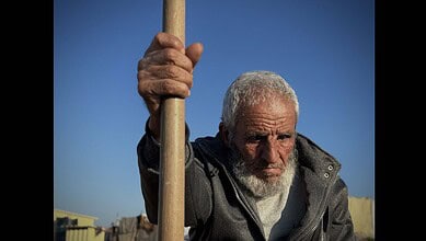 Palestinian mortician Yousef Abu Hatab