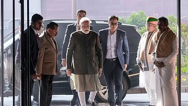 PM Modi at NDA parliamentary meeting