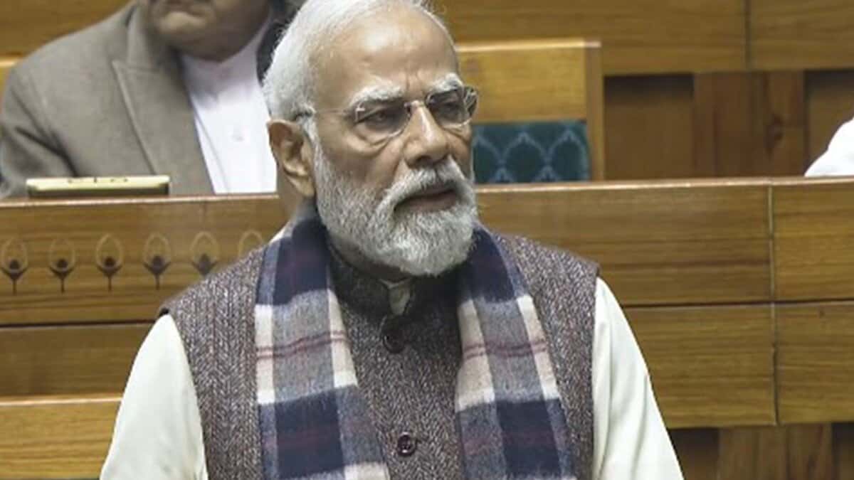 PM Modi in Lok Sabha