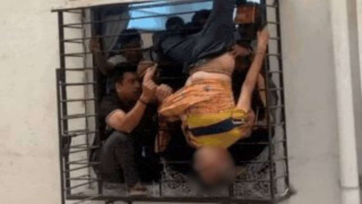 Surat man falls from 10th floor, sleeping, saved in the 8th floor window