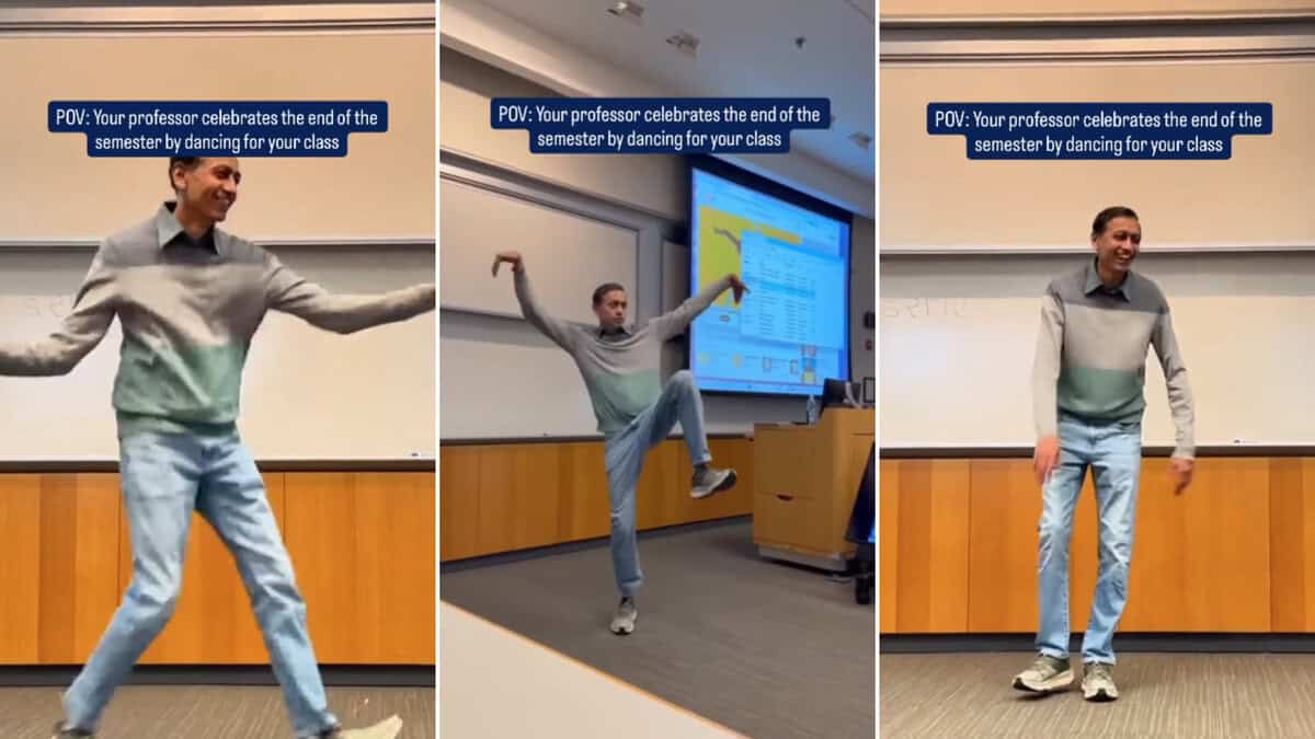 US professor dances to celebrate the end of semester to Badtameez Dil