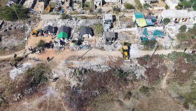 HYDRAA conducts anti encroachment drive in Nizampet