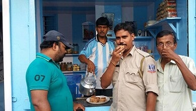 Argentina tea stall in Kolkata