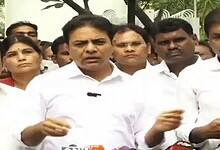 BRS working president KTR addresses the media in Hyderabad