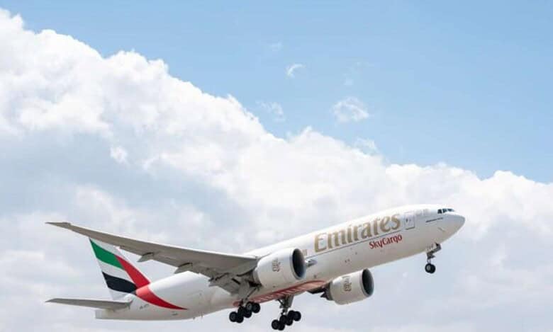 An Emirates flight