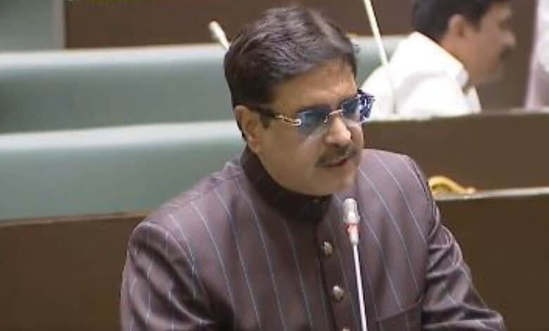 AIMIM MLA Ahmed Balala addresses the Telangana Assembly