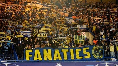 Fans of Maccabi Tel Aviv football club