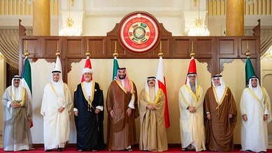 GCC leaders at the Bahrain summit