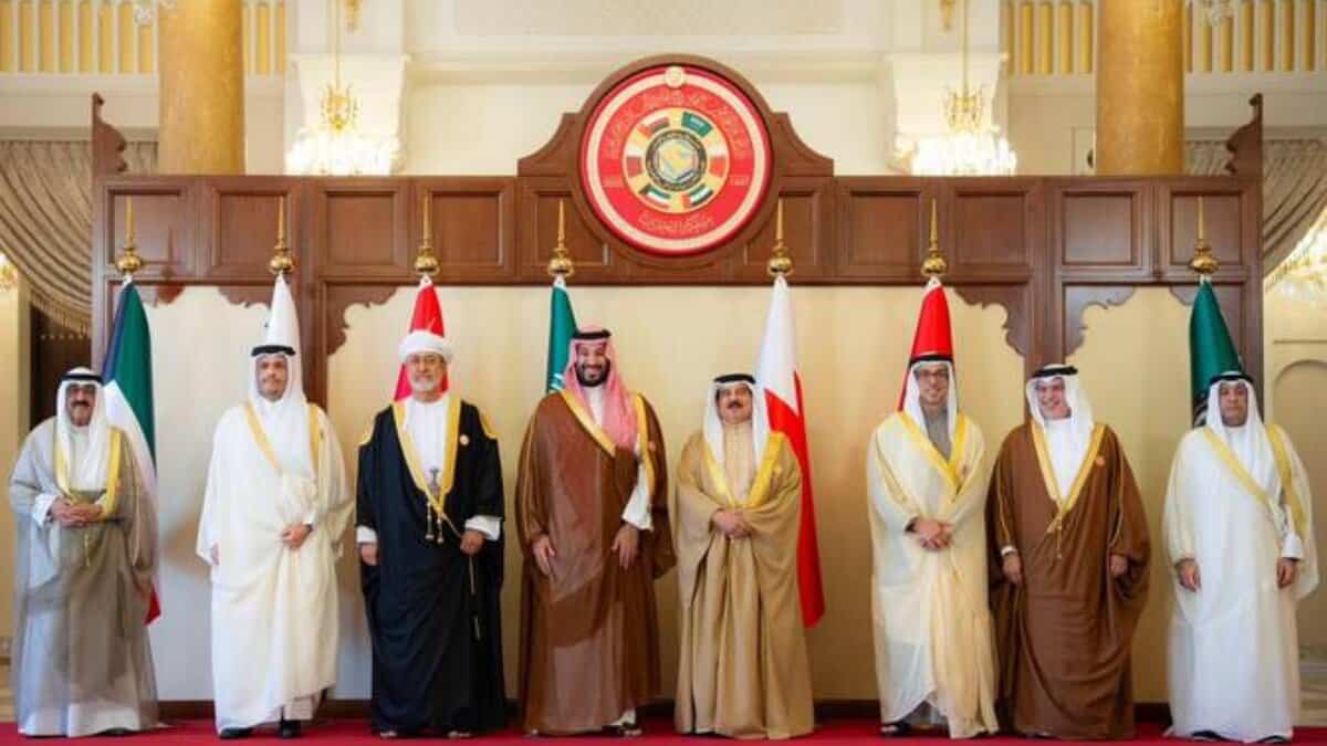 GCC leaders at the Bahrain summit