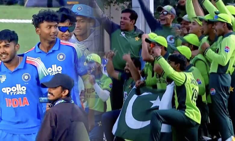 Indian and Pakistani under-19 cricket teams