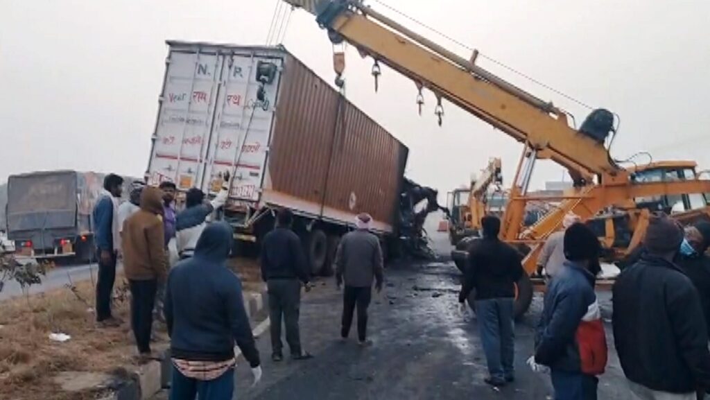 Nine killed after truck collides with bus