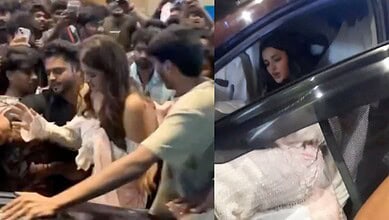 Actress Nidhhi Agerwal was mobbed in Hyderabad