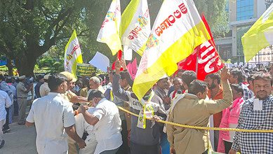 auto drivers union protest hyderabad