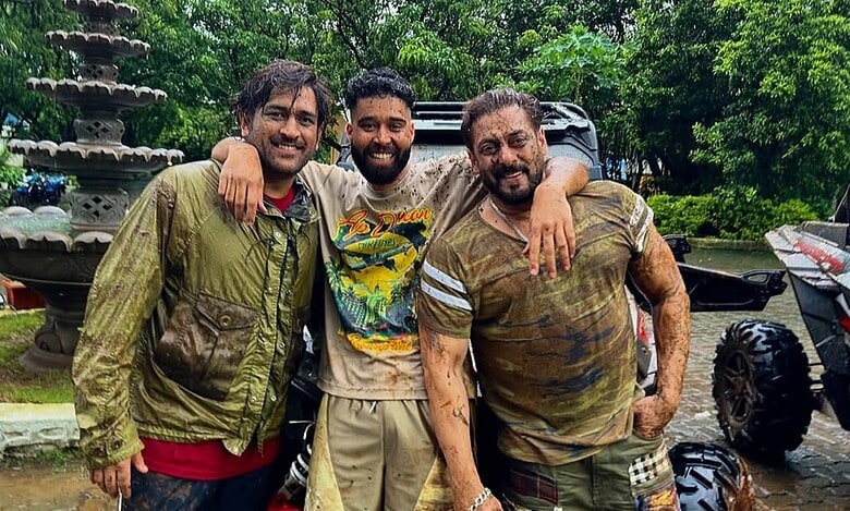 MS Dhoni, AP Dhillon and Salman Khan