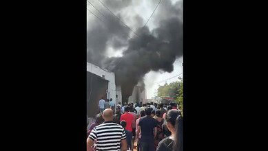 Fire breaks out at a plastic godown in Hyderabad