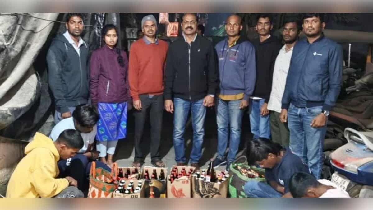 Police arrested three persons, including Ganja Don Neetubai's son, in a drug raid in Hyderabad