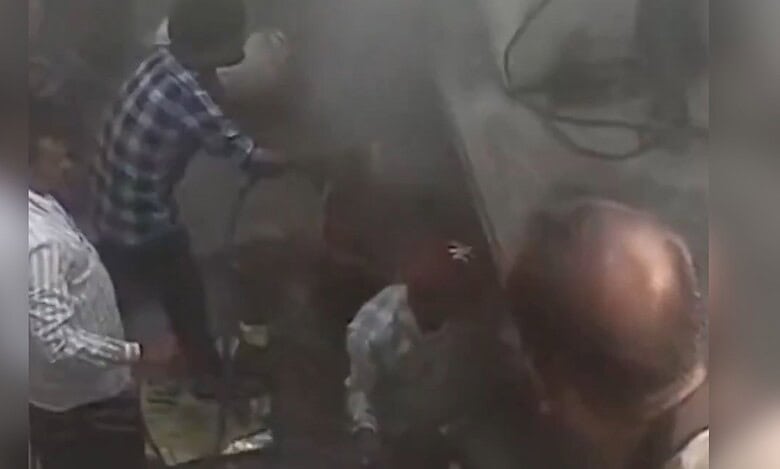 Fire at a residence in Kacheguda