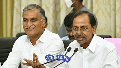 BRS supremo KCR and senior leader Harish Rao