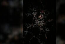 An image of the Kaaba from the space