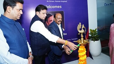 Image of Telangana IT minister D Sridhar Babu during the inauguration of Covasant.