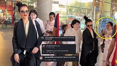 Rekha at Mumbai airport