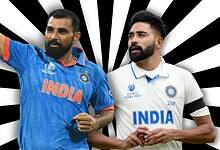 Mohammed Shami and Mohammed Siraj cricketers