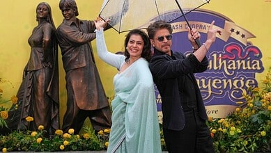 Shah Rukh Khan and Kajol in London