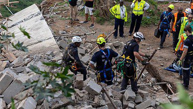 temple collapse in South africa