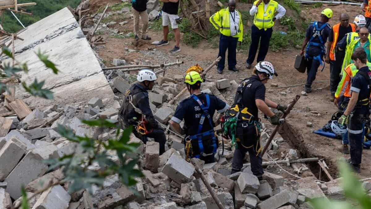 temple collapse in South africa