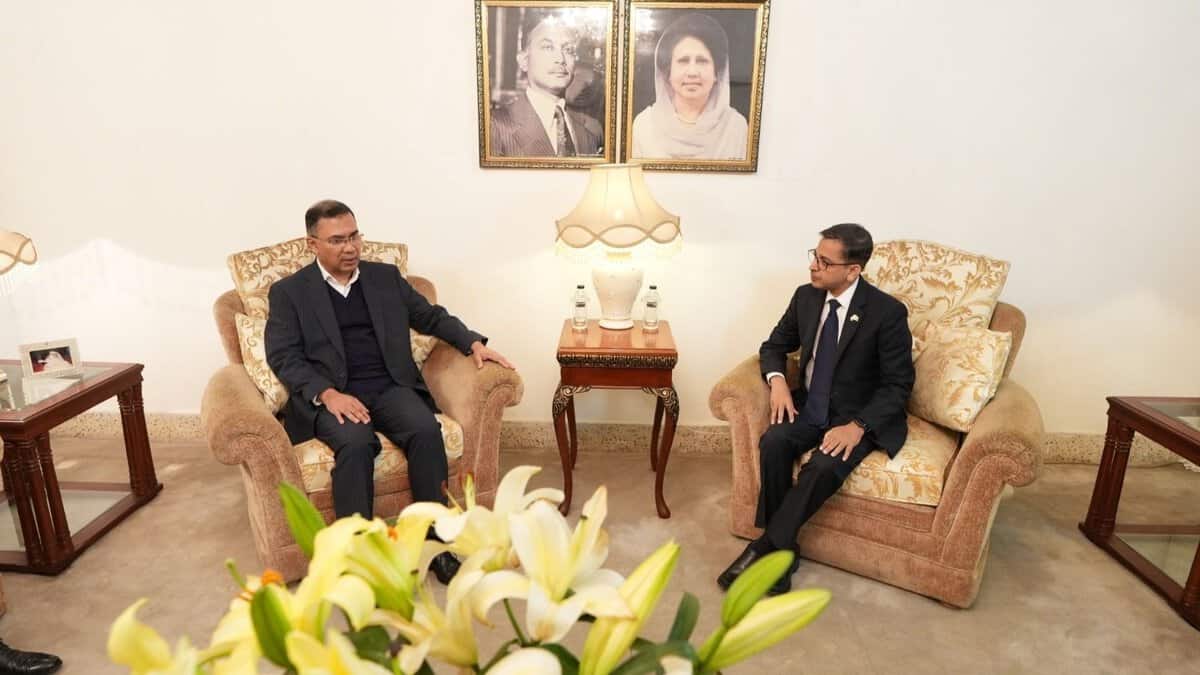 The High Commissioner of India to Bangladesh, Pranay Verma, paid a courtesy call on BNP Chairman Tarique Rahman in Dhaka on Saturday