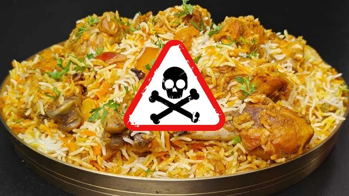 Image of contaminated biryani