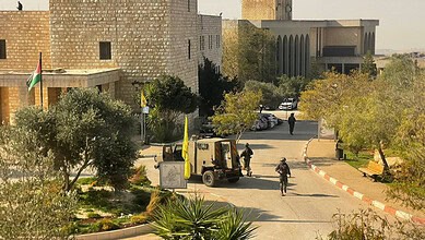 Birzeit University raided by Israeli military on Januray 6, several students injured