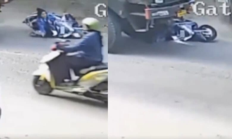 CCTV Footage of the accident