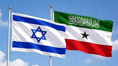 Flags of Israel and Somaliland