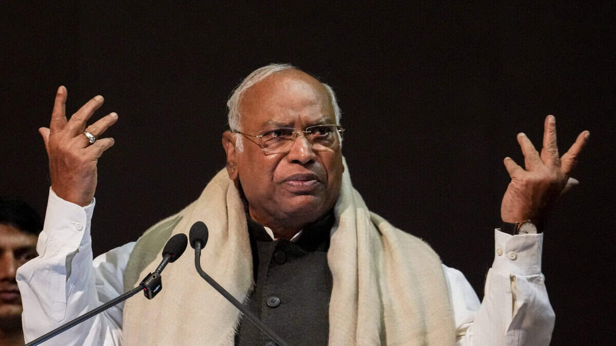 Congress president Mallikarjun Kharge
