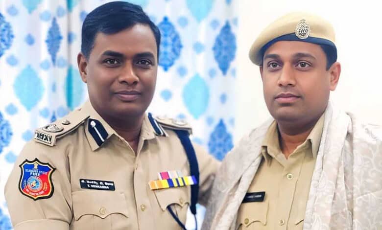 Firefighter honoured with Telangana Shourya Pathakam