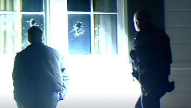 Footage shows windows broken at JD Vance's apartment as police search the house