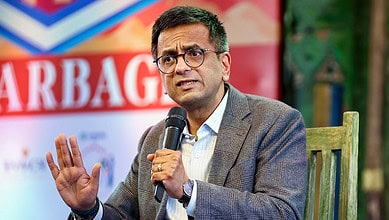 Former Chief Justice of India DY Chandrachud at Jaipur Literature Festival