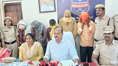 Hyderabad police nab five accused, seize 13 kg ganja