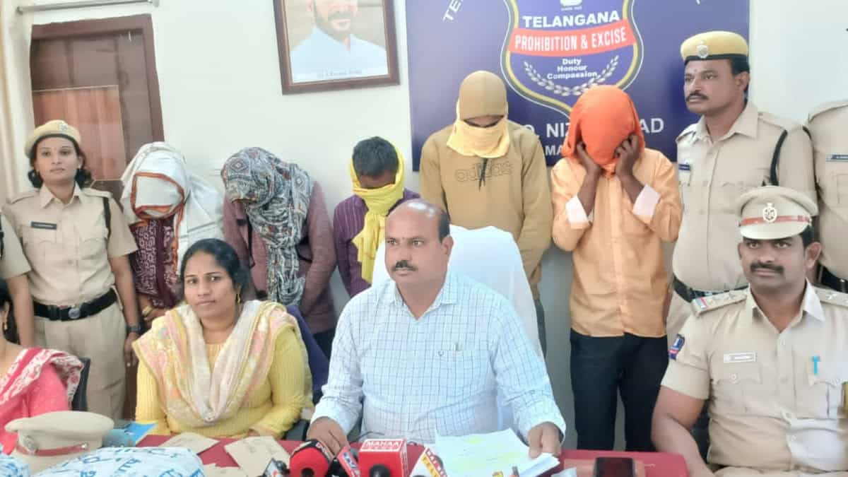 Hyderabad police nab five accused, seize 13 kg ganja
