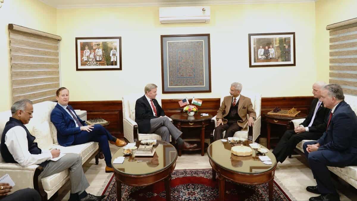 External Affairs Minister S Jaishankar discusses India-US relations with a three-member American Congressional delegation