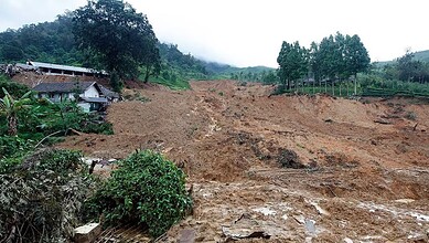 Landslide in Indonesia