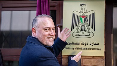 London unveils Palestinian embassy after UK recognised the State of Palestine in September