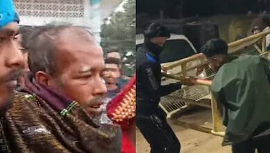 Muslim auto driver Didar Hossain attacked by mob after asking his name, protestors thrash police