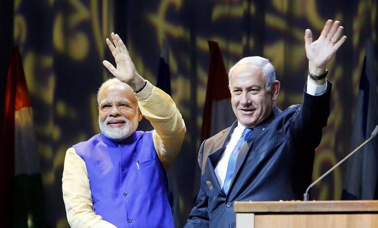 PM Narendra Modi and Israel PM Benjamin Netanyahu