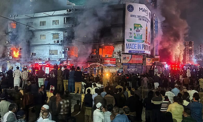 Pakistan Shopping Mall Fire